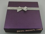 box022 20pcs Cardboard necklace& earrings boxes in purple color