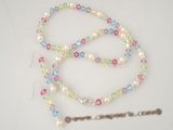 bpnset007 wholesale potato pearl &Austria crystal bridal necklace&earrings set