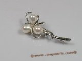 brooch018 sterling silver freshwater pearl brooches wholesale