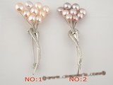 brooch033 Elegant calyces pattern freshawater pearl pin& brooch wholesale