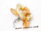 brooch055 Fancy blooming flower design mother of pearl shell brooch& pin