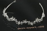 btj026 Unique rhinestone moven pattern bridal tiara headpiece