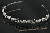 btj033 Hand made rhinestone and crystal floret Bridal tiara