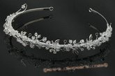 btj035 Dazzling faceted crystal Floret Headband for bride