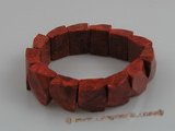cbr003 15*20mm oblong red faceted coral beads spring bracelets