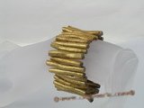 cbr014 40mm golden stick coral beads stretchy bracelets whoelsale