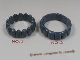 cbr033 oblong blue coral beads spring bracelets in whoelsale