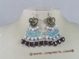 CE010 Heart shape Crystal chandelier earrings for wholesale