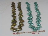 coin_16 wholesale 12mm dye color side-dirlled coin pearl strands