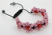 crbr042 Marvelous Double-layered Shamballa Inspired Bracelet