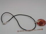 CRP001 35MM coin shape red agate Pendant