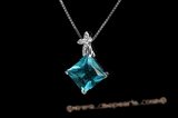 CZP007 Grace Princess Cut Cubic Zirconia Pendant