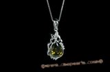 CZP008 925 Sterling Silver  CZ teardrop Pendant