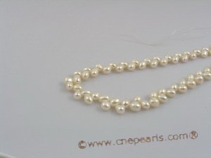 frp001 Wholesale white 5-6mm firecracker freshwater pearls