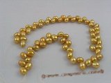 frp004 Wholesale 6-7mm champagne dye color firecracker shape freshwater pearl strands