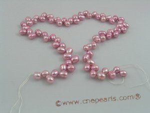 frp005 6-7mm dye color firecracker shape cultured pearls strand wholesale