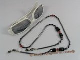 GCH002 Fashion black beads Eyeglass chain/holders in wholesale