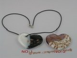 gpd005 10 pieces 45mm heart-shape lampwork beads pendant
