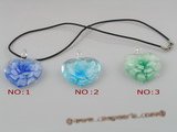 gpd026 10 pieces 35mm heart-shape lampwork beads pendant