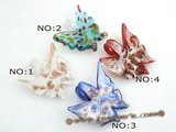 gpd069 10pcs Butterfly Shape Lampwork Glass Pendants Clearance sale