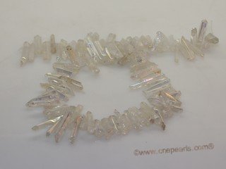 gs017 Clear faceted crystal strands wholesale, 15"in length