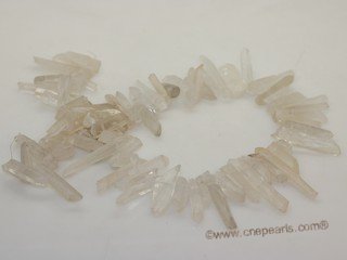 gs017 Clear faceted crystal strands wholesale, 15"in length