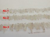 gs017 Clear faceted crystal strands wholesale, 15"in length
