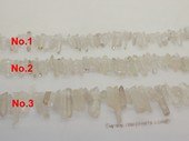 gs017 Clear faceted crystal strands wholesale, 15"in length