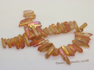 gs018 Man Made faceted crystal strands wholesale, 15"in length