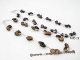 gsn087 Elegant sterling silver tin-cup style gemstone necklace on sale