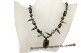 gsn100 Freeform shape India agate princess necklace on sale