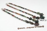 gsn102 Freeform shape india agate princess necklace jewelry