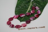 gsn111 Hand knotted agate tear shape beads princess neckace