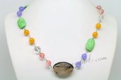 Gsn148 Stylist Hand Carfted Gemston Beads Princess Necklace