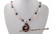Ipn009 Trendy Multicolor Cultured Nugget Pearl Princess Necklace