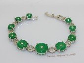 Jbr029 Graduate size Round Jade Gemstone Bangle bracelet
