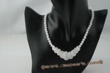 jn013 wholesale gradual change coin  jade beads necklace