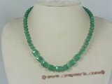 jn015 6mm green round jasper beads necklace wholesale