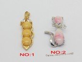 Jp051 Fashion gemstone pendants in metal mounting