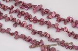 keishi039 wholesale 6-8mm side-dirlled freshwater keshi pearls strand