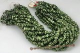 keishi048 Green centre drilled freshwater reborn keshi pearl strand,6-8mm