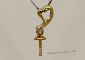 kpm121 Solid 18k Yellow Gold diamond Pendant setting