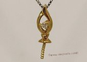 kpm126 Solid 18k Yellow Gold diamond Pendant setting