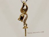 kpm129 Solid 18k Yellow Gold diamond Pendant setting