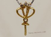 kpm132 Solid 18k Yellow Gold diamond Pendant setting