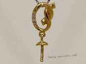 kpm133 18K Yellow Gold Pendant Tail Mounting