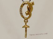 kpm133 18K Yellow Gold Pendant Tail Mounting