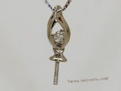 kpm135 Solid 18k White Gold diamond Pendant setting