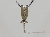 kpm136 Solid 18k White Gold diamond Pendant setting