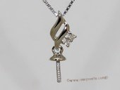 kpm138 Solid 18k White Gold diamond Pendant setting